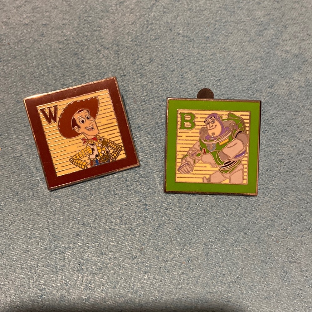 Buzz and Woody Toy Story Disney trading pins